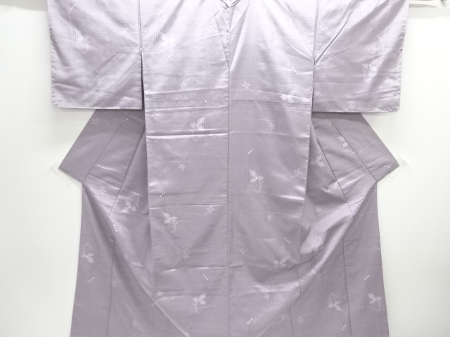 JAPANESE KIMONO / TSUMUGI / WOVEN FLOWER